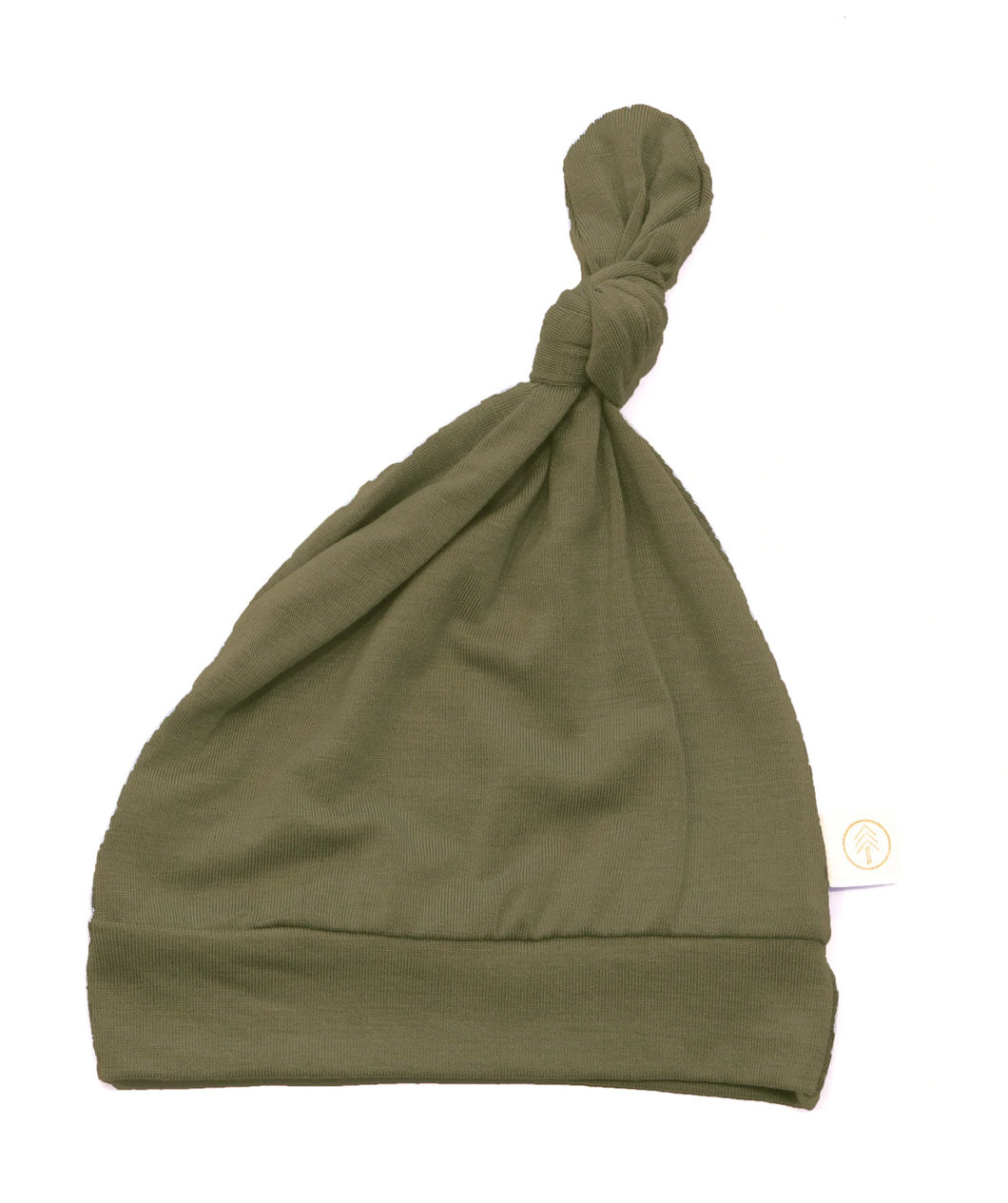 Bamboo Baby Top Knot Hat Moss 0-6m