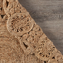Load image into Gallery viewer, Natural Bloom Boutique Jute Rug
