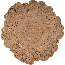 Load image into Gallery viewer, Natural Bloom Boutique Jute Rug
